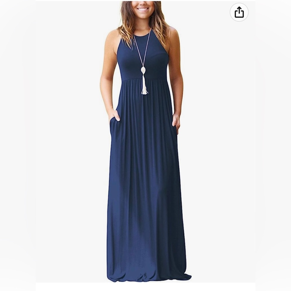 Navy Blue Maxi